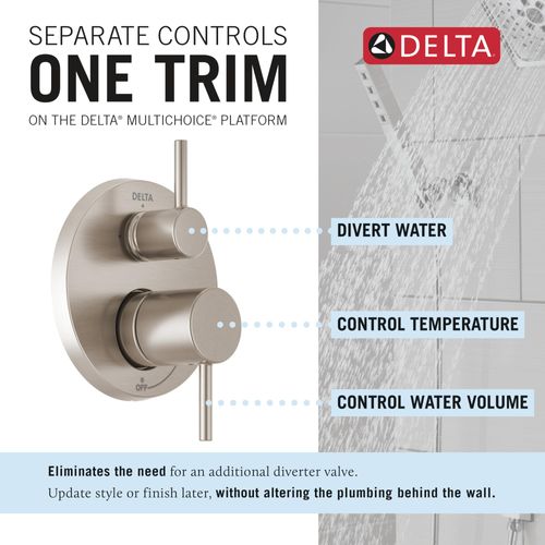 Main product image of Monitor 14 Series Shower w/ Round Raincan, Hand Shower & Rough Valve, Spotshield (Brushed Nickel), 342702-SP