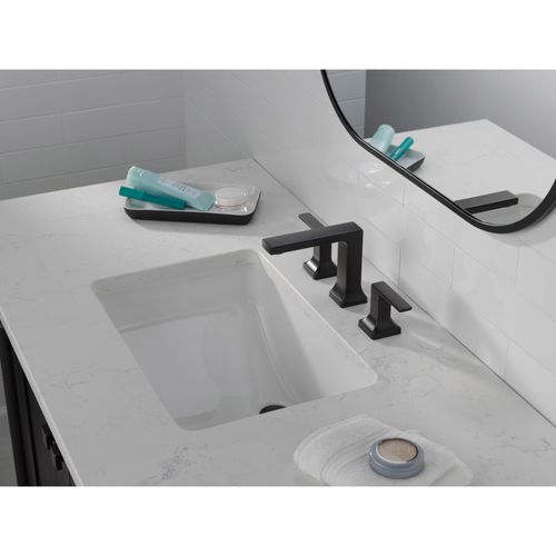 Main product image of Velum Two Handle Widespread Bathroom Faucet, 3537LF-BLMPU (Matte Black)