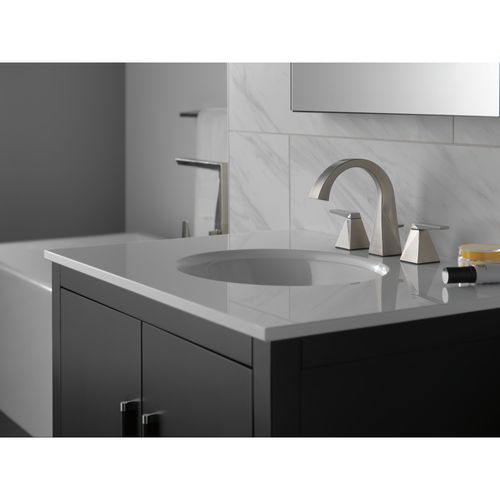 Main product image of Trillian Two Handle Widespread Bathroom Faucet, 1.2 GPM (Lumicoat Stainless), 35546-SS-PR-MPU-DST
