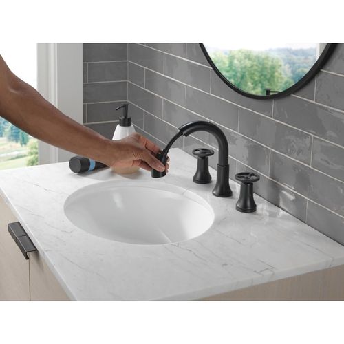 Main product image of Trinsic Two Handle Widespread Pull Down Bathroom Faucet, 3558-BLPD-DST (Matte Black)
