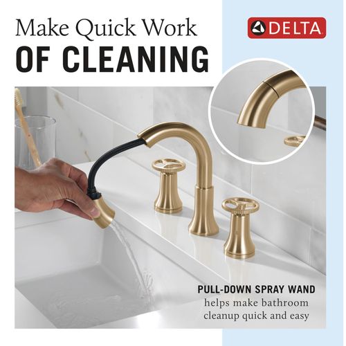 Main product image of Trinsic Two Handle Widespread Pull Down Bathroom Faucet, 3558-CZPD-DST (Champagne Bronze)