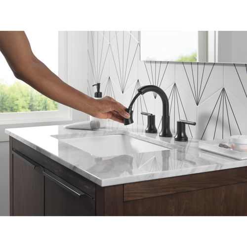 Main product image of Trinsic Two Handle Widespread Pull Down Bathroom Faucet, 1.2 GPM (Matte Black), 3559-BLPD-DST