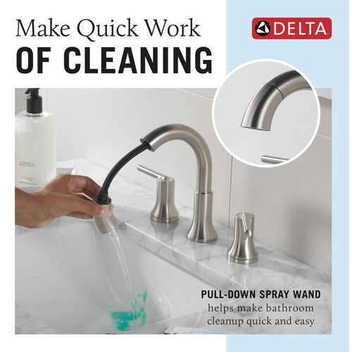 Main product image of Trinsic Two Handle Widespread Pull Down Bathroom Faucet, 1.2 GPM (Stainless), 3559-SSPD-DST