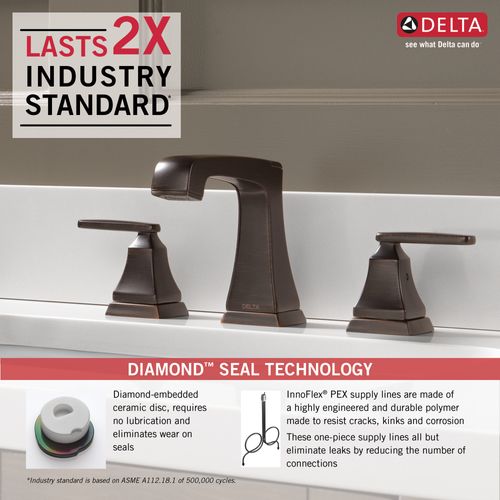 Main product image of Ashlyn 2 Handle Widespread Bathroom Faucet w/ EZ Anchor (Venetian Bronze), 3564-RBMPU-DST