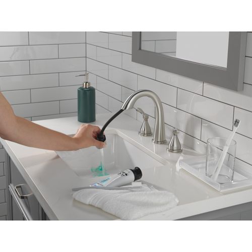 Main product image of Stryke Two Handle Widespread Pull Down Bathroom Faucet, 1.2 GPM (Lumicoat Stainless), 35775-SSPD-PR-DST