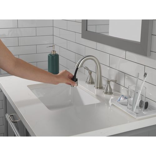 Main product image of Stryke Two Handle Widespread Pull Down Bathroom Faucet, 1.2 GPM (Lumicoat Stainless), 35775-SSPD-PR-DST
