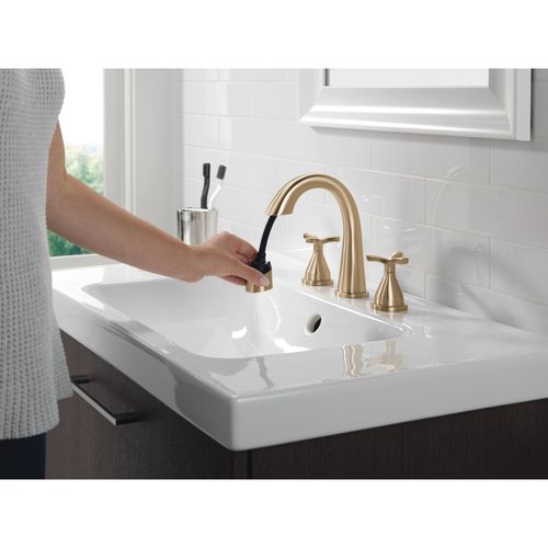 Main product image of Stryke Two Handle Widespread Pull Down Bathroom Faucet, 1.2 GPM (Lumicoat Champagne Bronze), 357756-CZPD-PR-DST