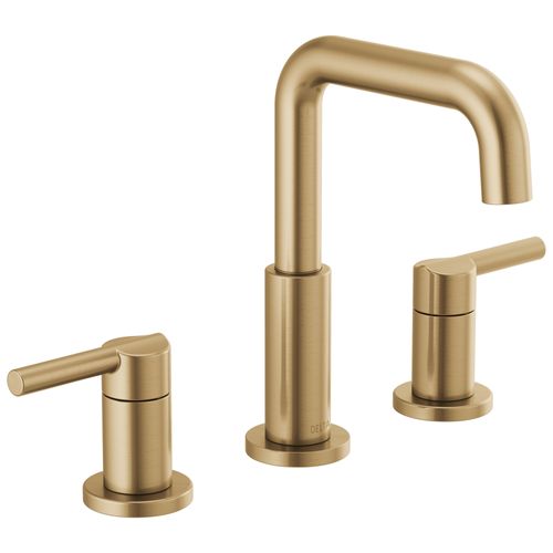 Main product image of 35849LF-CZ Nicoli 2 Handle Widespread Bathroom Faucet (Champagne Bronze)