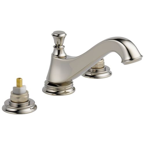 Main product image of Cassidy 2 Handle Widespread Bathroom Faucet, Low Arc Spout, Less Handles (Polished Nickel), 3595LF-PNMPU-LHP