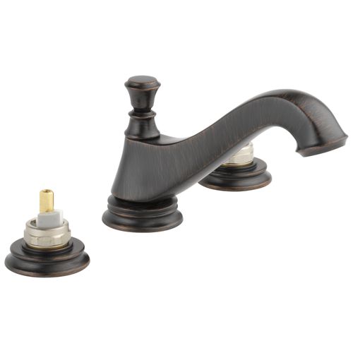 Main product image of Cassidy 2 Handle Widespread Bathroom Faucet, Low Arc Spout, Less Handles (Venetian Bronze), 3595LF-RBMPU-LHP