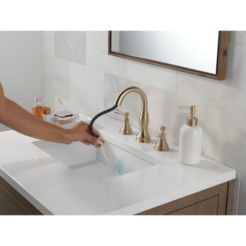 Main product image of Cassidy Two Handle Widespread Pull Down Bathroom Faucet, 1.2 GPM (Champagne Bronze), 3597-CZPD-DST
