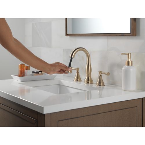 Main product image of Cassidy Two Handle Widespread Pull Down Bathroom Faucet, 1.2 GPM (Champagne Bronze), 3597-CZPD-DST