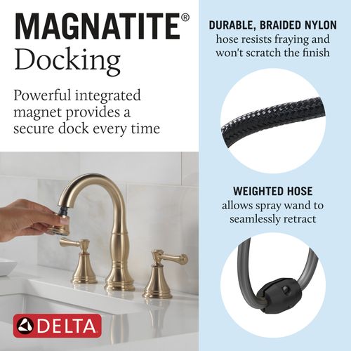 Main product image of Cassidy Two Handle Widespread Pull Down Bathroom Faucet, 1.2 GPM (Champagne Bronze), 3597-CZPD-DST