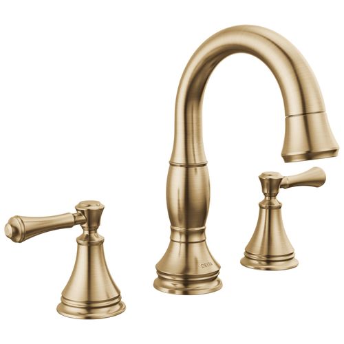 Main product image of Cassidy Two Handle Widespread Pull Down Bathroom Faucet, 1.2 GPM (Champagne Bronze), 3597-CZPD-DST