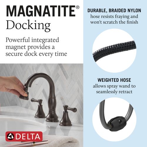 Main product image of Cassidy Two Handle Widespread Pull Down Bathroom Faucet, 1.2 GPM (Venetian Bronze), 3597-RBPD-DST