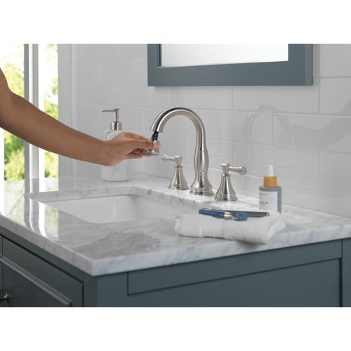 Main product image of Cassidy Two Handle Widespread Pull Down Bathroom Faucet, 1.2 GPM (Stainless), 3597-SSPD-DST
