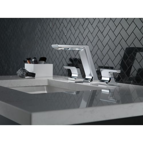 Main product image of Pivotal Two Handle Widespread Bathroom Faucet, 1.20 GPM (Lumicoat Chrome), 3599LF-PR-MPU
