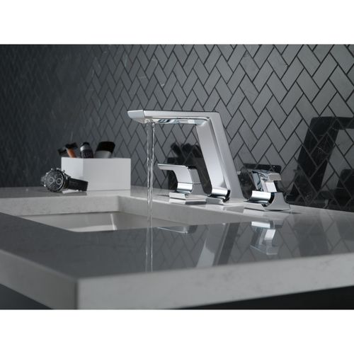 Main product image of Pivotal Two Handle Widespread Bathroom Faucet, 1.20 GPM (Lumicoat Chrome), 3599LF-PR-MPU