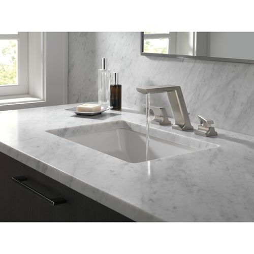 Main product image of Pivotal Two Handle Widespread Bathroom Faucet, 1.20 GPM (Lumicoat Stainless), 3599LF-SS-PR-MPU