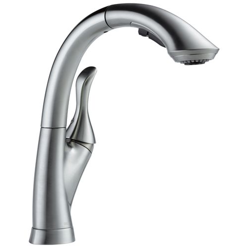 Main product image of Linden Single Handle Pull-Out Kitchen Faucet (Arctic Stainless), 4153-AR-DST