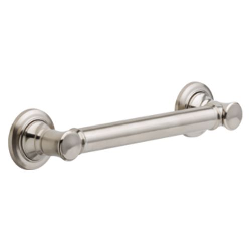 Main product image of BathSafety 12" Traditional Decorative ADA Grab Bar (Stainless), 41612-SS