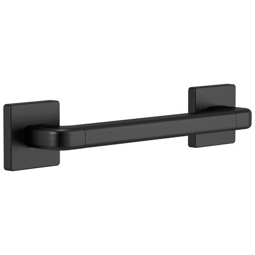 Main product image of BathSafety Angular Modern Decorative ADA Grab Bar, 12" (Matte Black), 41912-BL