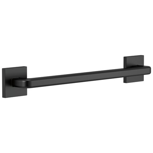 Main product image of BathSafety Angular Modern Decorative ADA Grab Bar, 18" (Matte Black), 41918-BL