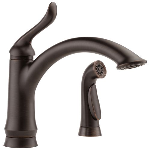 Main product image of Linden Single Handle Kitchen Faucet w/ Spray (Venetian Bronze), 4453-RB-DST