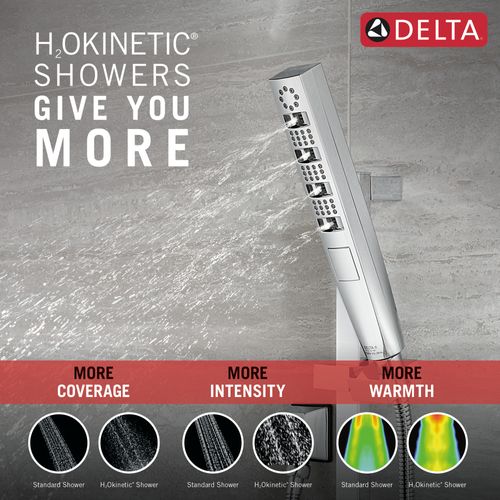 Main product image of H2Okinetic Hand Shower 1.75 GPM w/Slide Bar 4S, 1.75 GPM (Lumicoat Chrome), 51140-PR