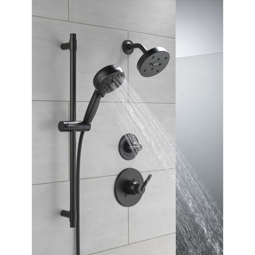 Main product image of 7-Setting Hand Shower w/ Slide Bar & Cleaning Spray (Matte Black), 51584-BL