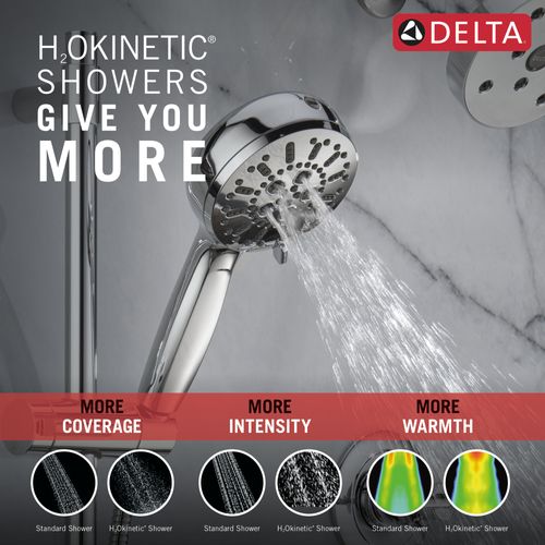 Main product image of 7-Setting Slide Bar Hand Shower with Cleaning Spray, 1.75 GPM (Lumicoat Chrome), 51584-PR