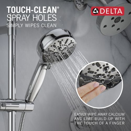 Main product image of 7-Setting Slide Bar Hand Shower with Cleaning Spray, 1.75 GPM (Lumicoat Chrome), 51584-PR