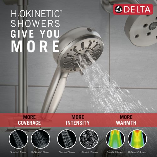 Main product image of 7-Setting Slide Bar Hand Shower with Cleaning Spray, 1.75 GPM (Lumicoat Stainless), 51584-SS-PR