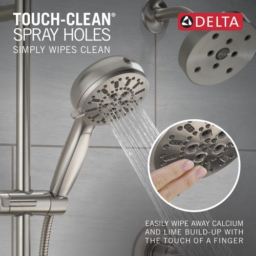 Main product image of 7-Setting Slide Bar Hand Shower with Cleaning Spray, 1.75 GPM (Lumicoat Stainless), 51584-SS-PR
