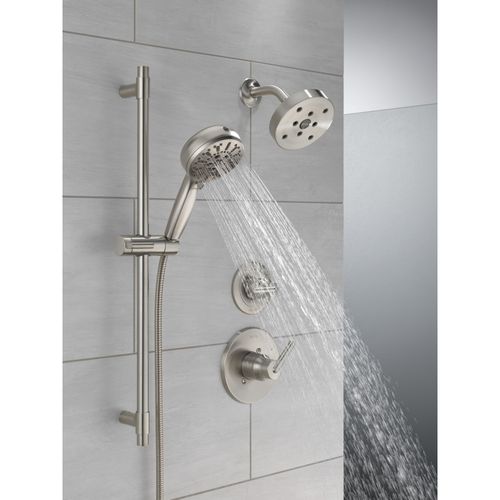 Main product image of 7-Setting Slide Bar Hand Shower with Cleaning Spray, 1.75 GPM (Lumicoat Stainless), 51584-SS-PR