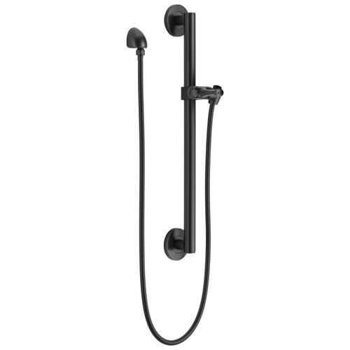 Main product image of 51600-BL Adjustable Slide Bar/Grab Bar Assembly w/ Elbow (Matte Black)
