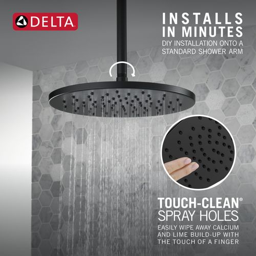 Main product image of 52158-BL Single-Setting Metal Raincan Shower Head (Matte Black)