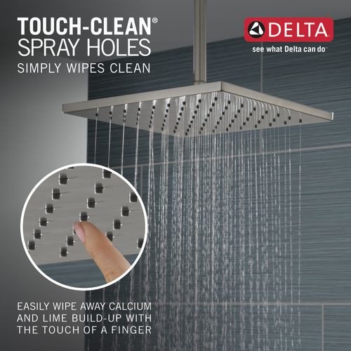 Main product image of Single-Setting Metal Raincan Shower Head, 1.75 GPM (Lumicoat Stainless), 52159-SS-PR