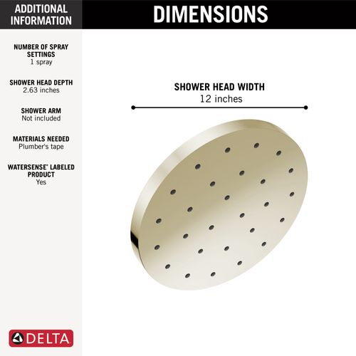 Main product image of H2Okinetic Single-Setting Shower Head with Ultrasoak , 1.75 GPM (Lumicoat Polished Nickel), 52160-PN-PR