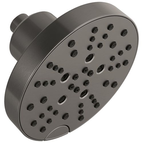 Main product image of H2Okinetic 5-Setting Round Raincan Shower Head, Lumicoat, 52668-KS-PR (Black Stainless)
