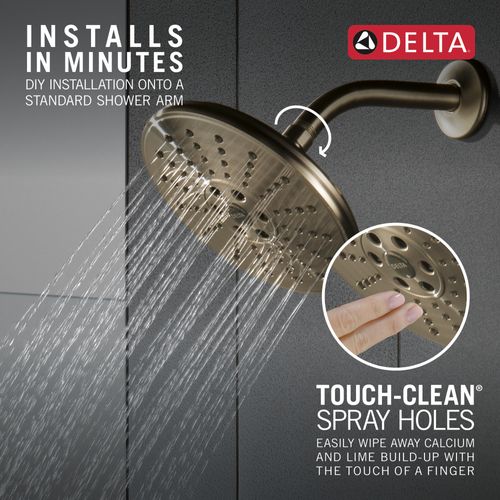 Main product image of H2Okinetic 3-Setting Raincan Shower Head, 1.75 GPM (Lumicoat Champagne Bronze), 52688-CZ-PR
