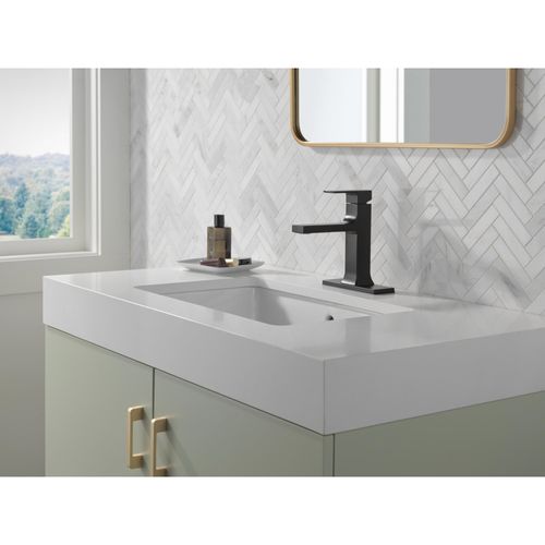 Main product image of Velum Single Handle Bathroom Faucet, 537-BLMPU-DST (Matte Black)