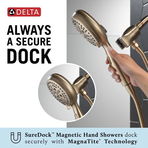 Main product image of 7-Setting SureDock Magnetic Hand Shower, 1.75 GPM (Champagne Bronze), 54810-CZ-PK