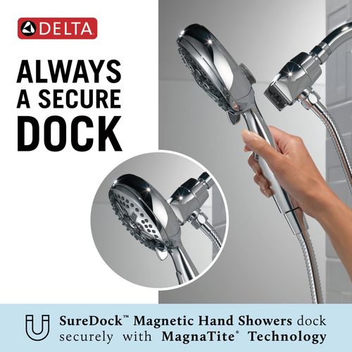 Main product image of 7-Setting SureDock Magnetic Hand Shower, 1.75 GPM (Chrome), 54810-PK