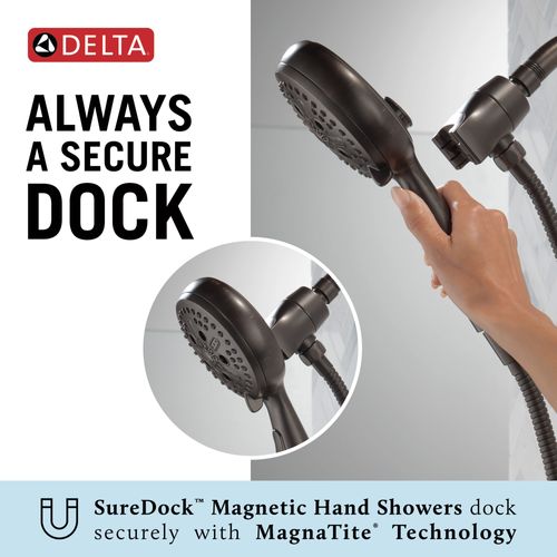 Main product image of 7-Setting SureDock Magnetic Hand Shower, 1.75 GPM (Venetian Bronze), 54810-RB-PK