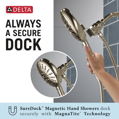 Main product image of 7-Setting SureDock Magnetic Hand Shower, 1.75 GPM (Lumicoat Polished Nickel), 54910-PN-PR-PK