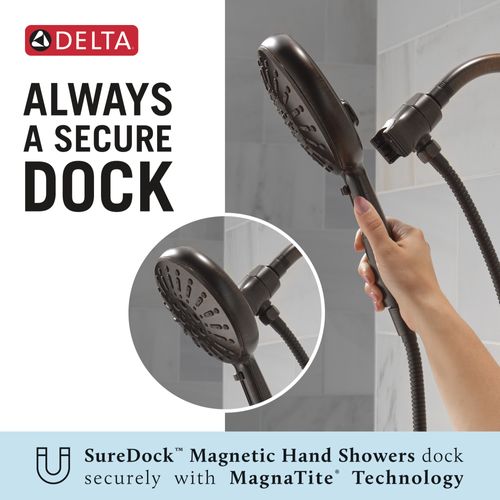 Main product image of 7-Setting SureDock Magnetic Hand Shower, 1.75 GPM (Venetian Bronze), 54910-RB-PK