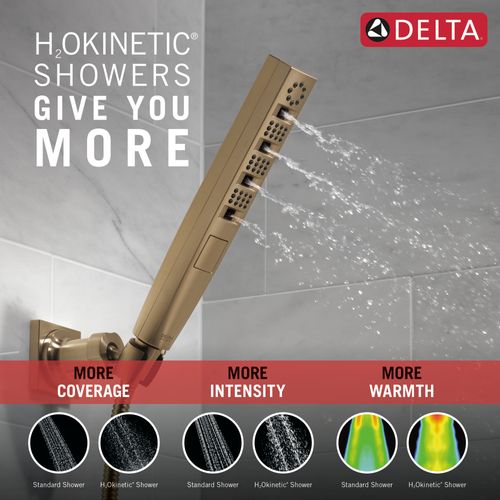 Main product image of H2OKinetic Hand Shower 1.75 GPM Wall-Mount 4S, 1.75 GPM (Lumicoat Champagne Bronze), 55140-CZ-PR