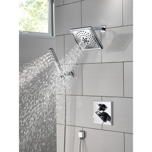 Main product image of H2OKinetic Single-Setting Adjustable Wall Mount Hand Shower, 1.75 GPM (Lumicoat Chrome), 55567-PR