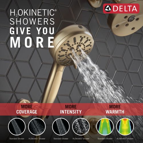 55884-CZ-PR - Delta 55884-CZ-PR - 7-Setting Wall Mount Hand Shower with ...